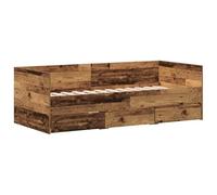 Lit De Jour Vidaxl Bois Ancien Bois D'ingénierie 90 X 190 Cm Durable