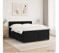 vidaXL Lit de box spring avec matelas et LED Noir 140 x 200 cm Velours 3452194