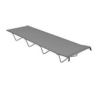 vidaXL Lit de Camping Chaise Longue Pliable Randonnée Plage Jardin Plage Terrasse Patio Extérieur 180x60x19 cm Tissu Oxford et Acier Gris