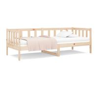Vidaxl Lit De Jour 80x200 Cm Bois De Pin Massif Marron