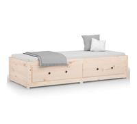 Vidaxl Lit De Jour 90x200 Cm Bois De Pin Massif Marron