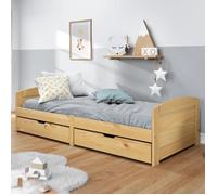 vidaXL Lit de jour avec 2 tiroirs IRUN 90x200 cm bois de pin massif 3185207
