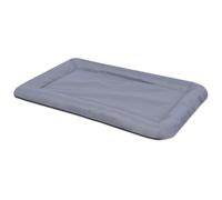 vidaXL Lit de jour avec gigogne et matelas gris foncé 100x200 cm tissu
