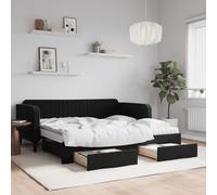 Lit de Jour Canapé-lit Lit de Repos Salle de Séjour Salon Chambre Velours vidaXL