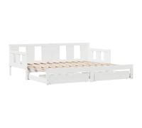 Vidaxl Lit De Jour Et Lit Gigogne Et Tiroirs 90x190 Cm Bois Pin Massif Multicolore