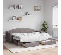 Lit de repos crème 80x200 cm tissu canapé-lit canapé-lit confortable vidaXL