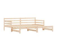vidaXL Lit de jour avec lit gigogne 90x200 cm bois de pin massif 836147
