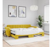 Lit de repos vert foncé 80x200 cm velours canapé-lit vidaXL