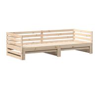 vidaXL Lit de Jour avec lit gigogne sans Matelas 80x200 cm