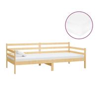 vidaXL Lit de jour avec matelas 90x200 cm pin massif