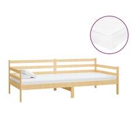 vidaXL Lit de jour avec matelas 90x200 cm pin massif