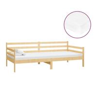 vidaXL Lit de jour avec matelas 90x200 cm pin massif