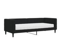 vidaXL Lit de Jour avec Matelas, Canapé-lit, Lit d'Invité, Meuble de Chambre à Coucher Salle de Séjour, Moderne, Noir 80x200 cm Velours