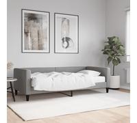 Vidaxl Lit De Jour Avec Matelas Gris Clair 90x190 Cm Tissu Gris