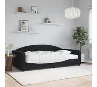 Slaapbank met matras 100x200 cm fluweel zwart3197288