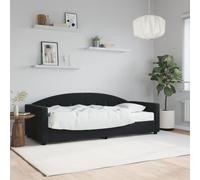 Vidaxl Lit De Jour Avec Matelas Noir 80x200 Cm Velours Noir