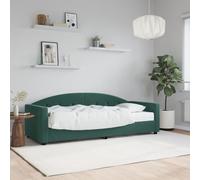 vidaXL Lit de jour avec matelas vert foncé 80x200 cm velours