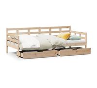 vidaXL Lit de jour avec tiroirs 90x190 cm pin massif