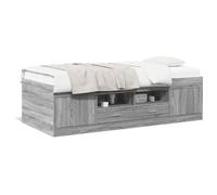 vidaXL Lit de Jour avec Tiroirs, Canapé-lit, Lit de Repos, Meuble de Salon Chambre à Coucher, Moderne, Sonoma Gris 90x190 cm Bois d'Ingénierie