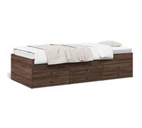 Vidaxl Lit De Jour Avec Tiroirs Sans Matelas Chêne Marron 75x190 Cm Multicolore