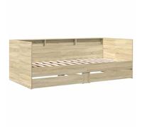 vidaXL Lit de jour 3280855 – Canapé‑lit avec tiroirs et rangement, chêne moderne