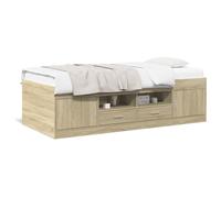 Vidaxl Lit De Jour Avec Tiroirs Sans Matelas Chêne Sonoma 90x200 Cm Multicolore