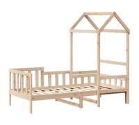 vidaXL Lit de Jour avec Toit 80x200 cm Bois de pin Massif, canapé-lit, canapé-lit de Jour, lit de Nuit, lit d’invité, lit d'appoint
