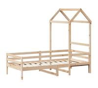 Vidaxl Lit De Jour Avec Toit Sans Matelas 80x200 Cm Bois Massif