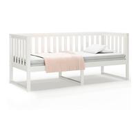 vidaXL Lit de jour Blanc 75x190 cm Bois de pin massif