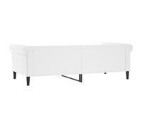 vidaXL Lit de Jour Blanc 80x200 cm Similicuir, canapé-lit, canapé-lit Confortable, canapé-lit en Similicuir, lit d'appoint, canapé-lit Simple