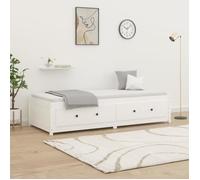 vidaXL Lit de jour Blanc 90x200 cm Bois de pin massif821590