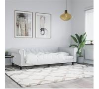 Vidaxl Lit De Jour Blanc 90x200 Cm Similicuir Blanc