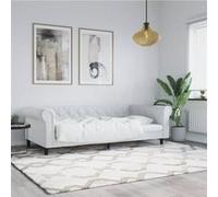 vidaXL Lit de jour blanc 90x200 cm similicuir 354227 Blanc G