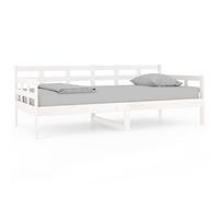 Slaapbank massief grenenhout wit 90x190 cm820368