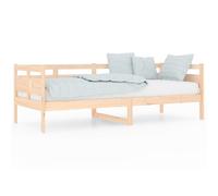 Vidaxl Lit De Jour Bois Massif De Pin 80x200 Cm Marron