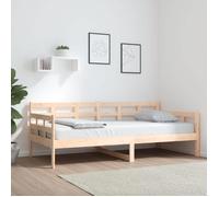 vidaXL Lit de jour Bois massif de pin 90x190 cm Marron
