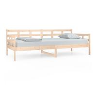Vidaxl Lit De Jour Bois Massif De Pin 90x200 Cm Marron