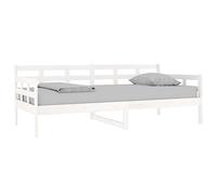 Slaapbank massief grenenhout wit 90x190 cm820368