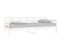 Slaapbank massief grenenhout wit 80x200 cm820363