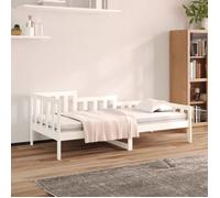 vidaXL Lit de Jour Canapé-lit Cadre de Lit d'Invité Lit d'Appoint Canapé de Salon Chambre à Coucher Intérieur Blanc 820722