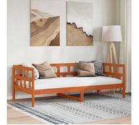 Lit de Jour Bois Massif de Pin 80x200 cm Lit d’Invité Canapé Salon vidaXL