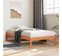 vidaXL Lit de Jour, Canapé-lit, Lit d’Invité, Meuble de Chambre à Coucher Intérieur, Moderne, Cire Marron 90x190 cm Bois de 844407 Marron G