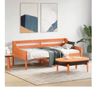 vidaXL Lit de Jour, Canapé-lit, Lit d'Invité, Meuble de Salon Chambre à Coucher Salle de Séjour, Moderne, Cire Marron 90x190 842841