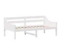 vidaXL Lit de jour 90x190 cm bois de pin massif blanc