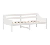 vidaXL Lit de jour / Canapé-lit moderne 90x200 cm Bois de pin massif Blanc