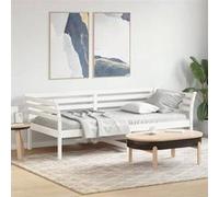vidaXL Lit de Jour, Canapé-lit, Lit d'Invité, Meuble de Salon Chambre à Coucher Salle de Séjour, Moderne, Blanc 80x200 cm 842867 Blanc G