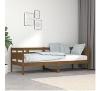vidaXL Lit de jour Marron miel Bois massif de pin 80x200 cm 820305