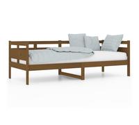 Vidaxl Lit De Jour Marron Miel Bois Massif De Pin 80x200 Cm Marron