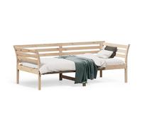 vidaXL Lit de Jour, Canapé-lit, Lit d'Invité, Meuble de Salon Chambre à Coucher Salle de Séjour, Moderne, 75x190 cm Bois de Pin Massif