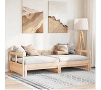 vidaXL Lit de jour sans matelas 90x200 cm bois de pin massif, canapé-lit, lit d'invité, lit de repos double, lit de jour, 854952